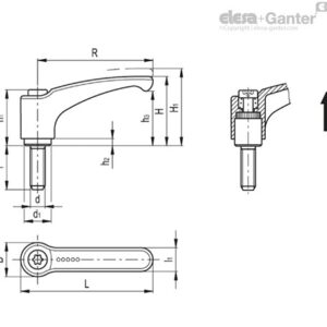 KÄEPIDE ERM.78 p-M12x32-C9 ELESA-GANTER
